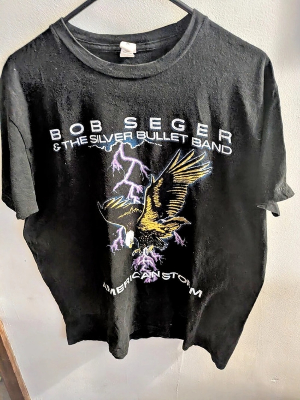 Bob Seger The Silver Bullet Band Graphic Band Tee in Black